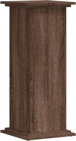 vidaXL - Plantenstandaard - 33x33x80 - cm - bewerkt - hout - bruin - eikenkleurig