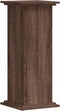 vidaXL - Plantenstandaard - 33x33x80 - cm - bewerkt - hout - bruin - eikenkleurig