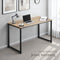 tectake® Flint - Bureau - Houten bureaublad - Industrieel design - Zwart metalen frame - Afmetingen 120 x 59 x 76,5 cm
