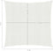 vidaXL - Zonnezeil - 160 - g/m² - 5x5 - m - HDPE - wit