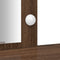 vidaXL - Kaptafel - met - LED - Verlichting - Bruin - Eik - 102x33x135 - cm