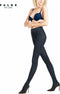 FALKE Family - Panty dames - 100 denier huidvriendelijk katoen - blauw 6499