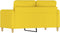 vidaXL - Tweezitsbank - 120 - cm - stof - lichtgeel