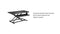 VDD Gaming Zit Sta Bureau Verhoger - Ergonomisch Werkstation - Hoogte Verstelbaar 11-50 cm - 95 cm Breed - Zwart