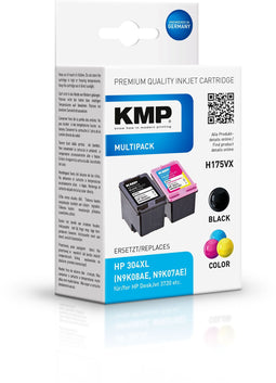 KMP 1759,4005 - Inktcartridges - Zwart 10 ml en Cyaan 12 ml - (2 stuks)