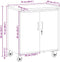 vidaXL - Gereedschapskast - op - Wielen - met - Vergrendeling - Rood - 75x45x85 - cm - Staal