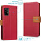 iMoshion Hoesje Geschikt voor Samsung Galaxy A72 Hoesje Met Pasjeshouder - iMoshion Luxe Canvas Bookcase - Rood
