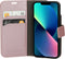 Mobiparts iPhone 13 Mini - Wallet Case - Saffiano motief - Roze