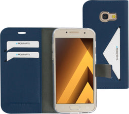 Mobiparts Galaxy A3 (2017) - Classic Wallet Case - Ruimte voor pasjes - Blauw