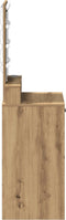 vidaXL - Kaptafel - met - LED-verlichting - - - Artisan - Eiken, - 50x41x140 - cm