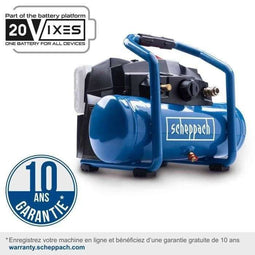 Scheppach C-ACT160/6-X - Accucompressor - 2Ah startkit + 2Ah accu (set 2.5)