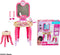 Klein Toys Barbie beautystudio Happy Vibes - nageldroger met lucht- en lichteffecten - roze beige