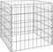 vidaXL - Tuincomposter - 50x50x50 - cm - Verzilverd - Staal - Vierkant