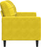 vidaXL - Tweezitsbank - 120 - cm - fluweel - geel