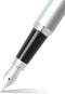 Sheaffer vulpen - VFM - zwart en zilver met chroom - penpunt M - schrijfkleur zwart - SF-E0940053