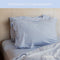 Coco & Cici - Tencel Twill Kussensloop 70 x 60 cm - Kussenhoes - Lichtblauw - Lyocell - Extra Zacht - 3 cm Volant