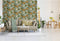 DUTCH WALLCOVERINGS Behang Fish/Flower groen