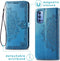 iMoshion Hoesje Geschikt voor Oppo Reno4 5G Hoesje Met Pasjeshouder - iMoshion Mandala Bookcase - Turquoise