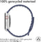 iMoshion Bandje Geschikt voor Apple Watch Bandje Series 1 / 2 / 3 / 4 / 5 / 6 / 7 / 8 / 9 / SE - 38 / 40 / 41 mm - iMoshion Siliconen band - Donkerblauw