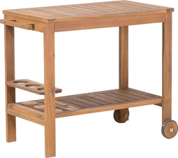 SASSARI - Tuintafel - Lichte houtkleur - 47 x 95 cm - Acaciahout