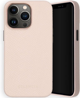 Selencia Hoesje Geschikt voor iPhone 13 Pro Hoesje - Selencia Gaia Slang Backcover - Wit