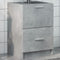 vidaXL - Wastafelkast - 40x37x59 - cm - bewerkt - hout - betongrijs