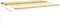 vidaXL - Luifel - handmatig - uittrekbaar - met - LED - 500x350 - cm - geel - en - wit