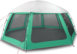 vidaXL - Zwembadtent - uitneembare - buiten- - gaaswanden - 612x612 - cm - zeegroen