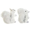 Kerstversiering DKD Home Decor Wit Eekhoorn 22 x 11 x 22 cm (2 Stuks)