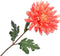 Silk-ka Kunstbloem-Zijden Bloem Dahlia Steel Oranje 62 cm Voordeelaanbod Per 2 Stuks