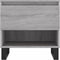 vidaXL - Salontafel - 50x46x50 - cm - bewerkt - hout - grijs - sonoma - eikenkleurig