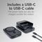 Mobilize 4 in 1 - Draadloos Oplaadstation met Afneembare Powerbank 5000mAh - MagSafe-compatibel - Zwart