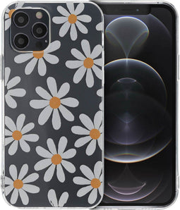 imoshion Hoesje Geschikt voor iPhone 12 Pro / 12 Hoesje Siliconen - imoshion Design hoesje - Meerkleurig / Daisy Flower