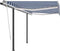 vidaXL - Luifel - handmatig - uittrekbaar - met - LED - 3,5x2,5 - m - blauw - en - wit