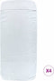 vidaXL - Strandhanddoeken - 4 - st - 400 - g/m² - 60x135 - cm - stof - wit