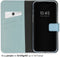 Selencia iPhone 15 - Echt Lederen Bookcase - 3 Pashouders - Air Blue