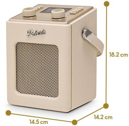 Roberts Radio Revival Mini 2 - DAB DAB+ FM Radio - Bluetooth - Pastel Cream