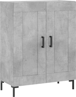 vidaXL - Dressoir - 69,5x34x90 - cm - bewerkt - hout - betongrijs