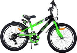 Volare Sportivo Kinderfiets - Jongensfiets - 20 inch - 7 versnellingen - Groen zwart