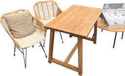 Bas 11 set boyle tafel met 2x ylvi stoel