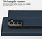 Accezz Samsung Galaxy S21 - Book Case - Echt Nappa leer met pasjeshouder - Donkerblauw