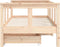 vidaXL - Kinderbedframe - met - lades - 70x140 - cm - massief - grenenhout