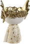 Decoratieve figuren Home ESPRIT Wit Gouden 18 x 14 x 25 cm