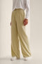 NA-KD Pressed Suit Pants - Dames Broek - Wijde Pasvorm - Ecru - Maat EU 38