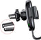 Baseus Gravity Car Mount - Autohouder Qi Draadloze Oplader - Zilver