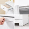 SoBuy BZR33-II-W - Badkamerkast - 2 lades 2 wasmanden 45 liter - Wit