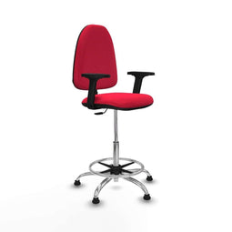Piqueras y Crespo B2D05RT - Bureaustoel - Hoogteverstelbaar met armleuning - Rood