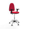 Piqueras y Crespo B2D05RT - Bureaustoel - Hoogteverstelbaar met armleuning - Rood