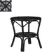 Mica Decorations Zambia Tuin Tafel - 55x55x56 cm - Rotan - Zwart