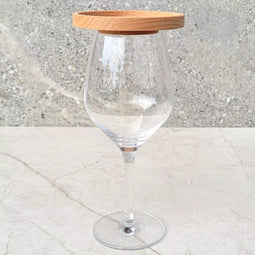 HOCHO Beukenhouten Wijnglas Deksel - Snackplateau 90x15 mm - Voor Wijnglazen met Opening van 37 mm